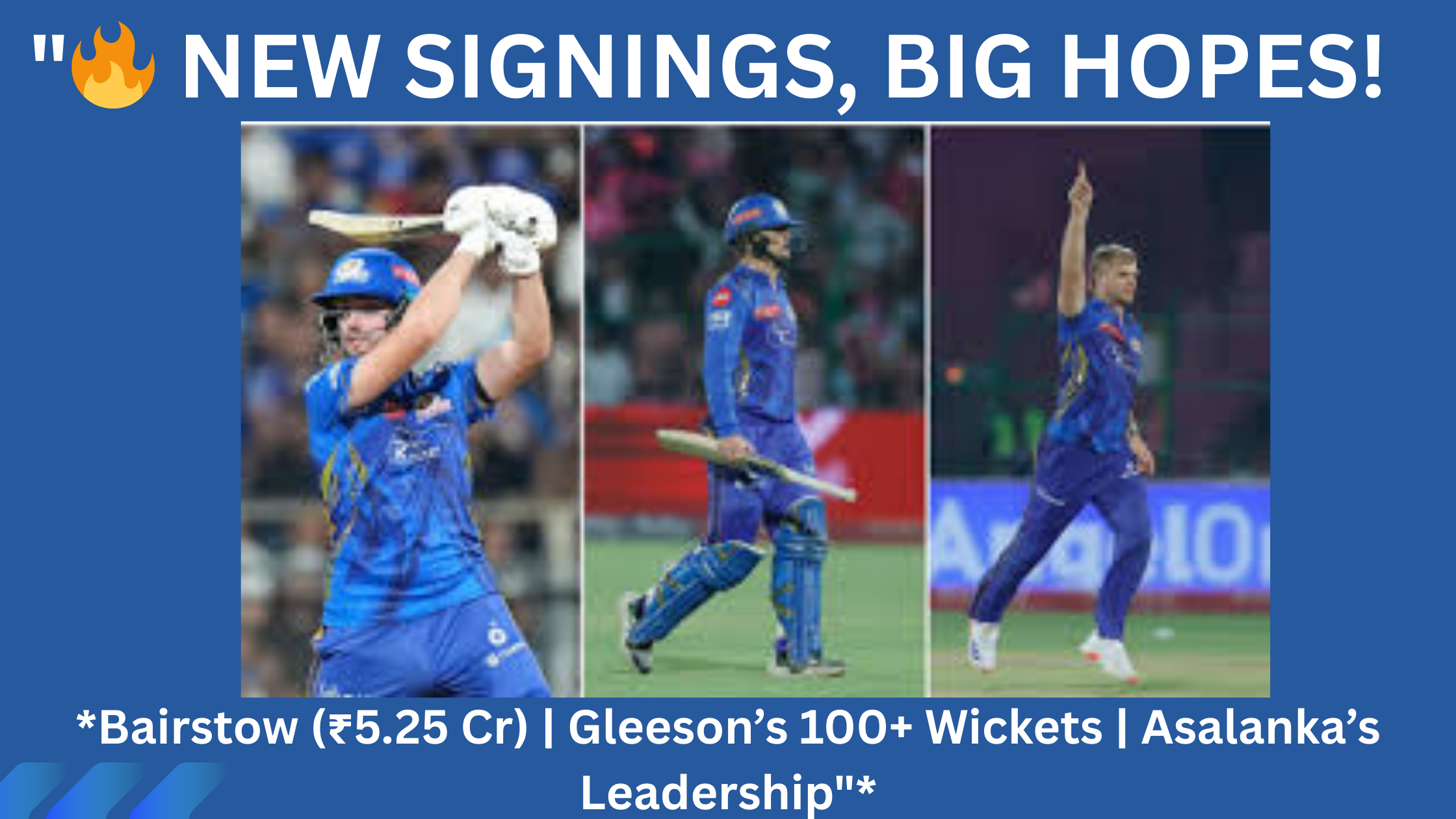 Jonny Bairstow, Richard Gleeson and Charith Asalanka