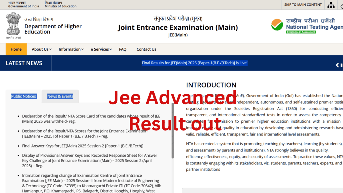 JEE Advanced 2025 Results Declared: Rajit Gupta Tops, Check Your Scores Now!